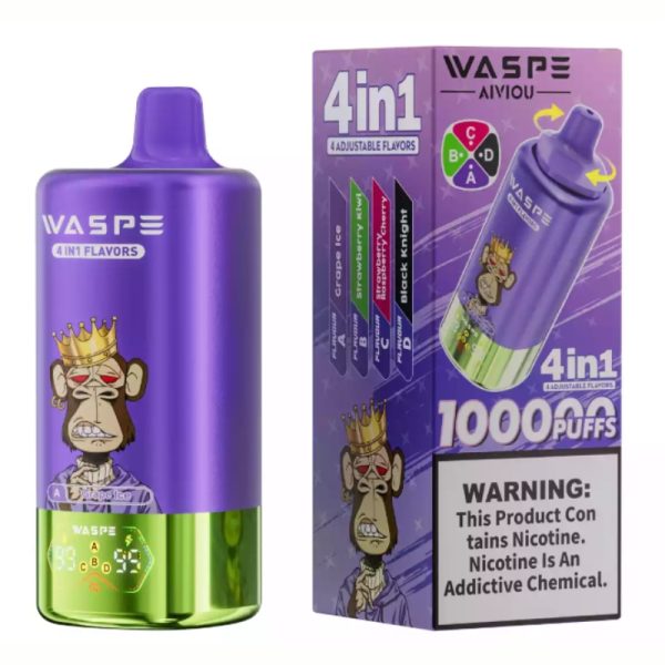 Waspe 4 in 1 100k Puffs | Vape Finland Waspe 4 in 1 100k Puffs | Vape Finland