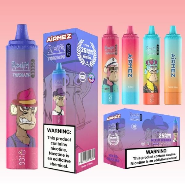 Airmez Tornado 25000 Puhallusta | Vape Finland